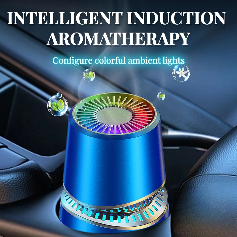 

Colorful Ambient Light Car Mounted Fragrance Intelligent Car Perfume Rich Smell Car Air Freshener Creative Interior Decorations