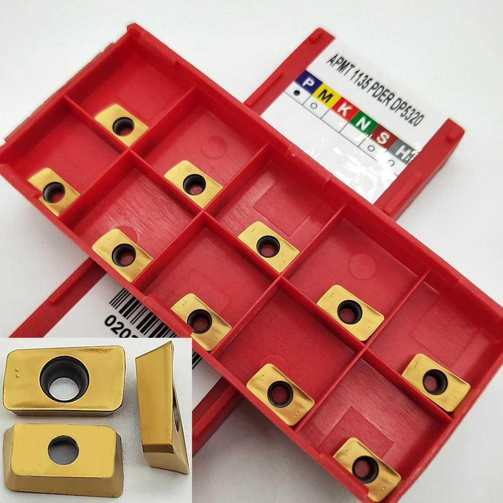10pcs/box APMT1135 PDER DP5320 Turning Tool ,CNC Carbide Milling Inserts,Carbide Inserts,for Steel Processing