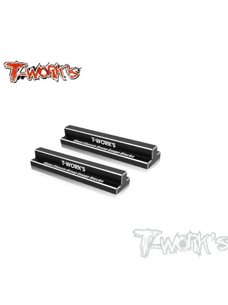 Original T works TT-129-A 10mm Chassis Droop Gauge Blocks ( 2pcs. ) Rc Tool