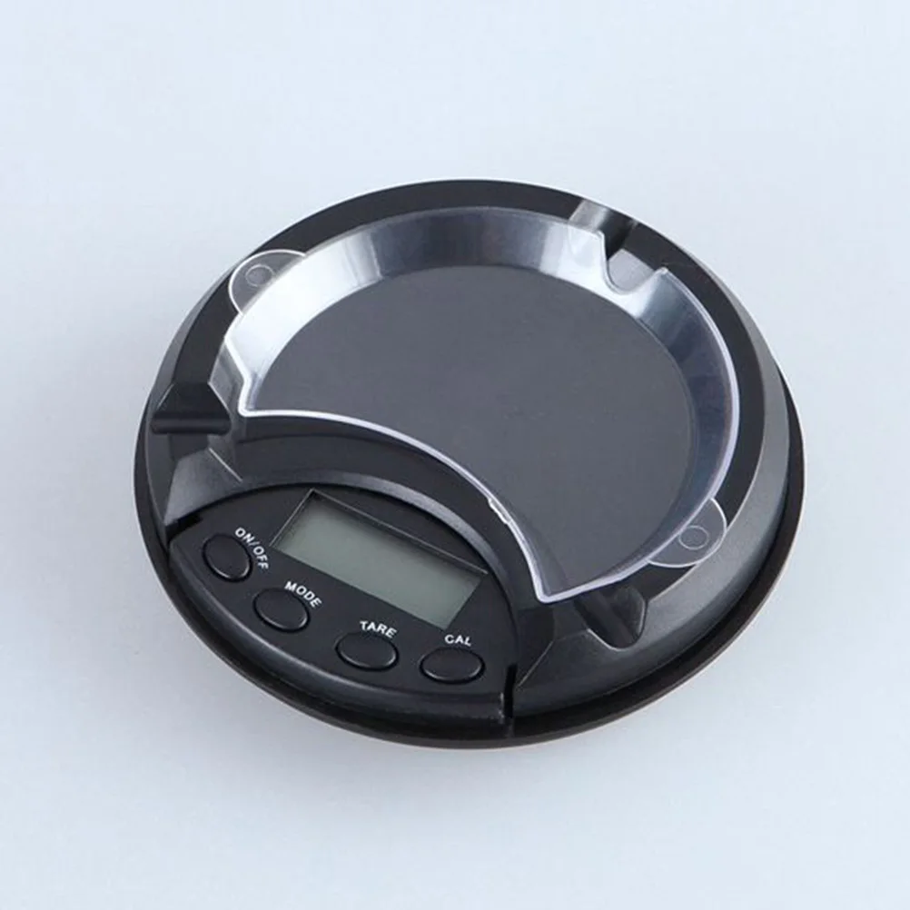 

500G 0.01g Mini Digital Scale Ashtray Shape LED Backlit Display Gram Ounce Carat Grain Jewelry Pocket Scale for Kitchen Baking