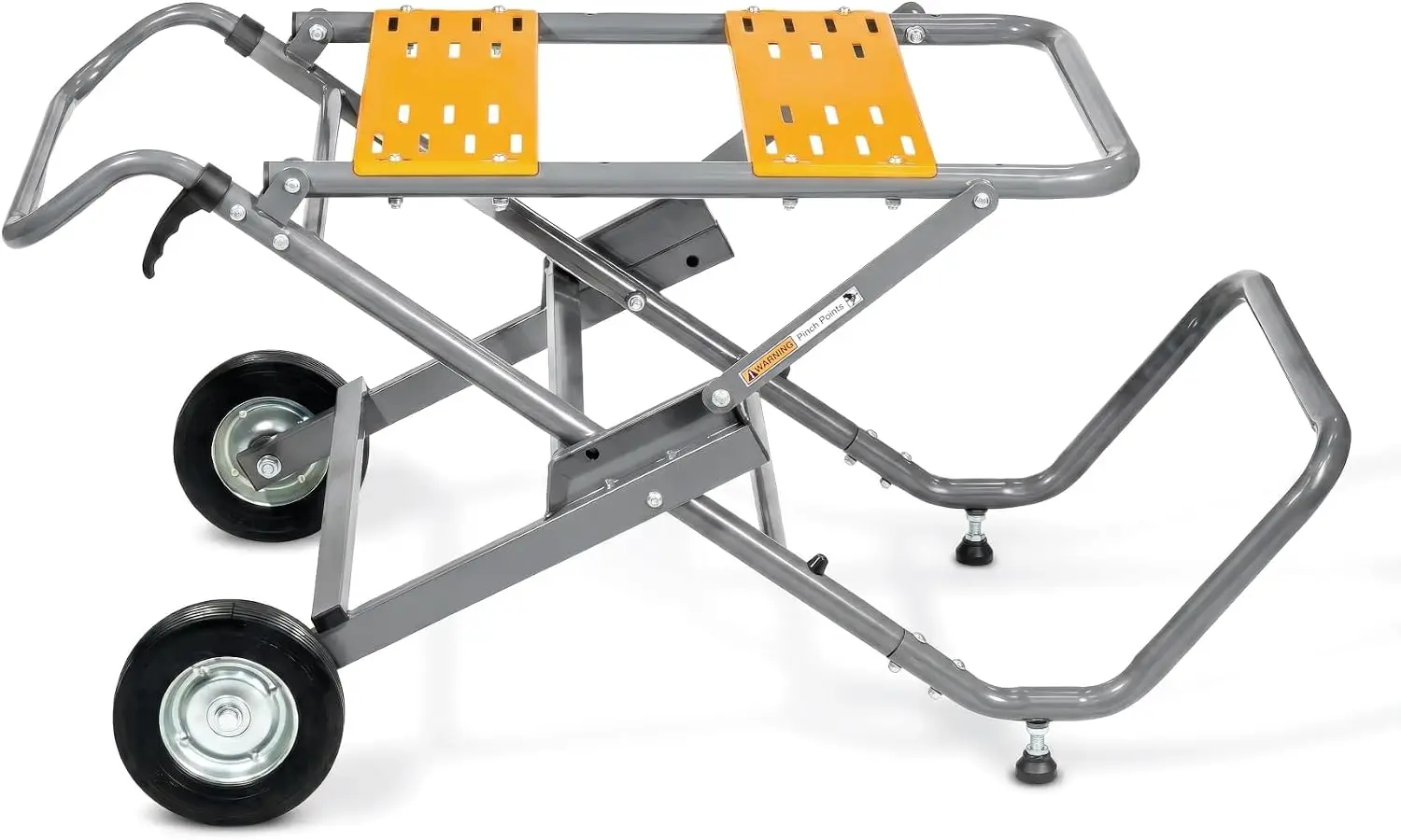 Table Saw Stand with Wheels, Portable Stand w/ 330Lbs Load Capacity, Foldable Design for Easy Storage in Garage, Compatible
