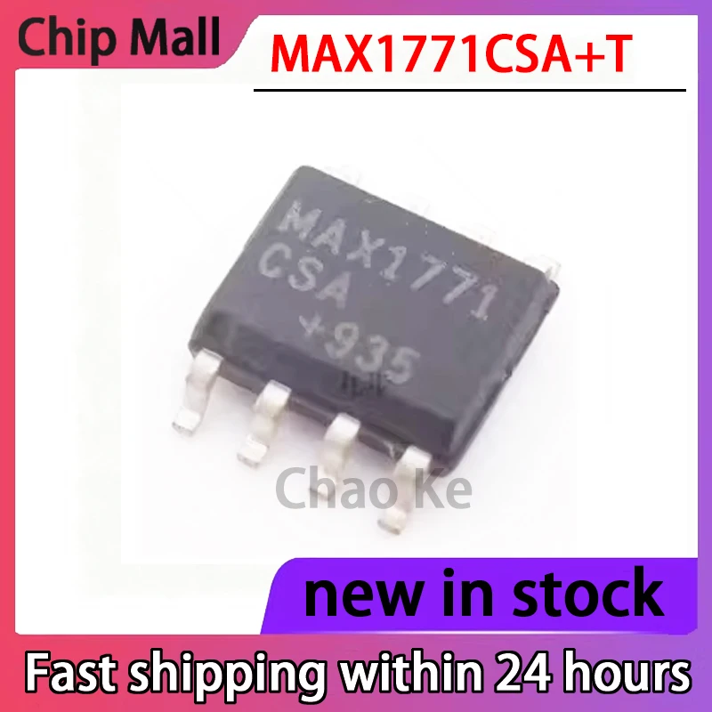 5PCS New MAX1771CSA+T Package SOP8 MAX1771ESA DC-DC Converter Control Chip Spot