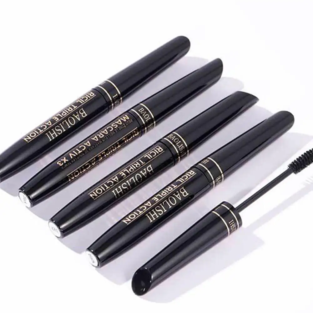 1 Stuks Waterdichte Anti-Zweet Mascara Verlengt Wimpers Vezel Zijde Verlenging Mascara Vrouwelijke Mascara Non-Smudge Cosmet M6h8