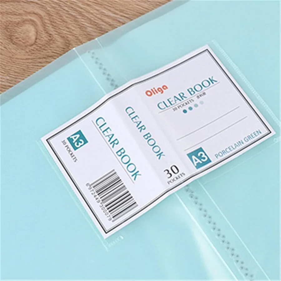 Книга для хранения алмазной живописи Huacan A3, 30 страниц, папка для портфеля и презентаций для рисования зеленого цвета 30x40 см — идеально подходит для Organizi