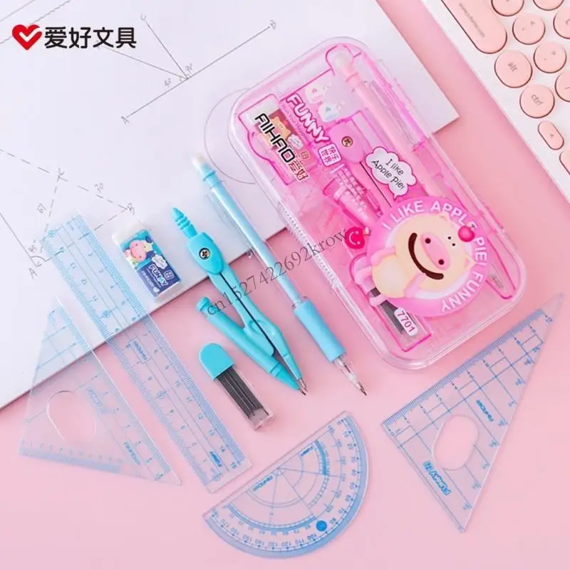 

R9CB Math и выходы установить геометрические инструменты-KIT пластическая геометрия инструменты рисования для Инженеры