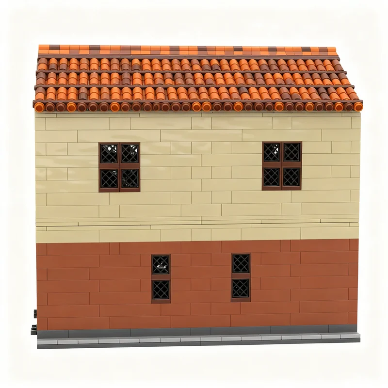 1613pcs MOC Italian Street Series Build No Interior Creator Model Building Blocks Architecture Toy Christmas Gifts Education