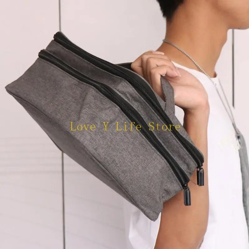 L74C Clinical Storage Bag Waterproof Layered Compartments Elastic Mesh Pockets