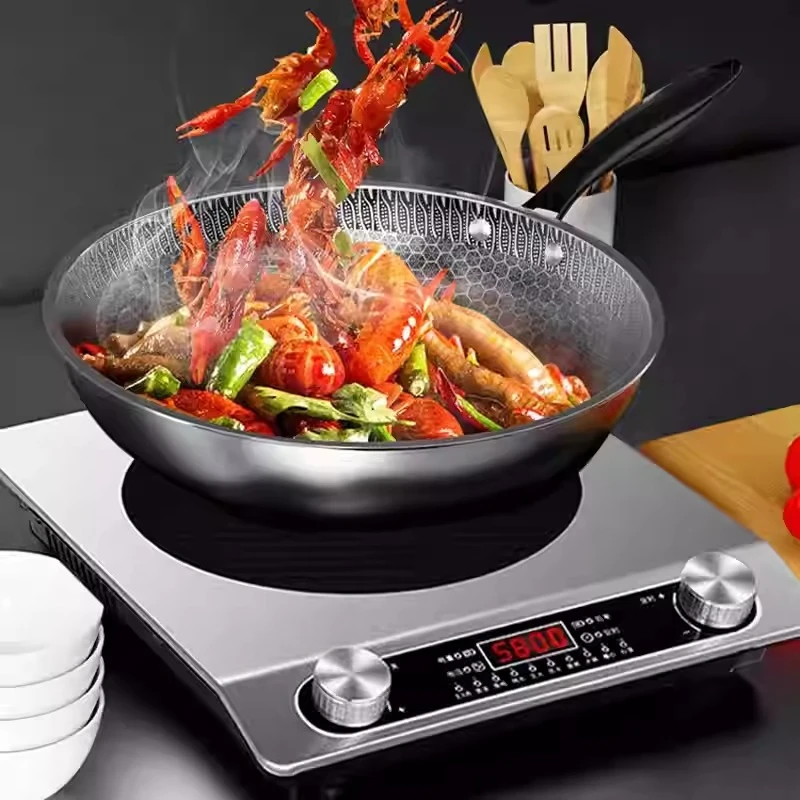 5000W High-power Commercial Desktop Induction Cooker Portable Induction Cooker Household Kitchen Canteen Milk Tea Shop