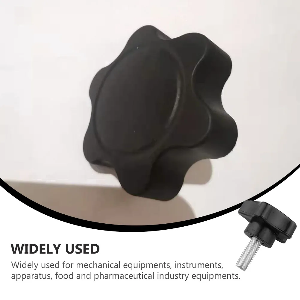 

Adjustable Hand Screw Knobs Threaded Stud Handle Plum Blossom Design Ergonomic Non-Slip T-Track Clamping Bolt Machinery Tool