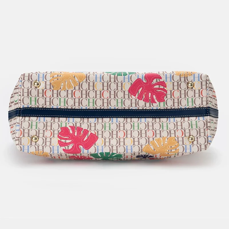 Tas Bahu Wanita Pola Kartun Kapasitas Besar Merek Niche Fashion Kasual Genggam Dapat Menampung Belanja Perjalanan Sehari-hari