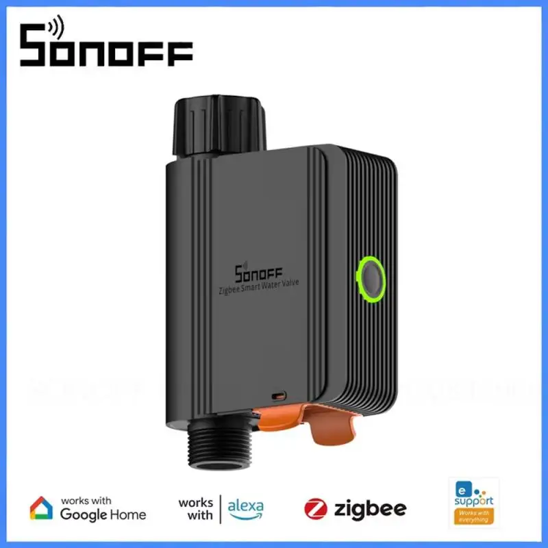 Sonoff swv zigbee 3.0 válvula de água inteligente ip55 sistema irrigação automática configuração tempo vida inteligente com ewelink alexa google