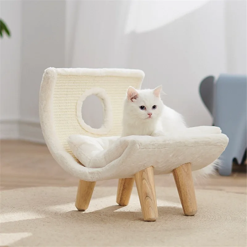 Cat scratching board nest Vertical non-chip climbing frame Claw grinder Cat nest Wooden cat bed Sofa Pet supplies