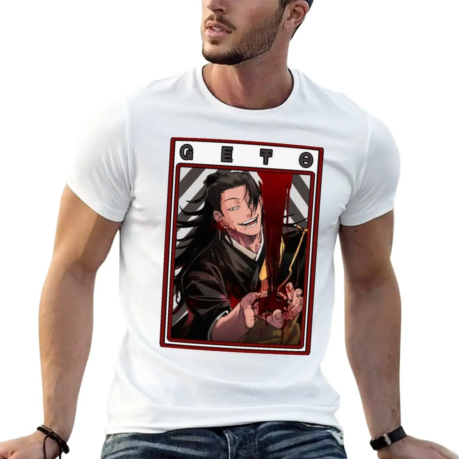 Geto sugaru-camisa vintage para homens, plus size, manga curta, novo vintage t shirt streetwear graficzne t shirty odzież męska
