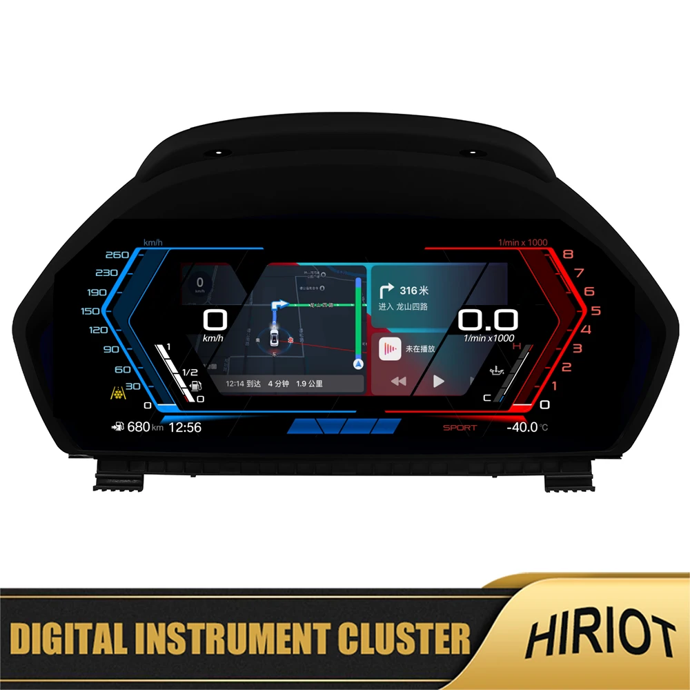 

12.3''Digital Instrument Cluster CarPlay For BMW 3 4 Series F30 F31 F32 F33 F34 F36 Dashboard Panel Virtual Cockpit Speedometer