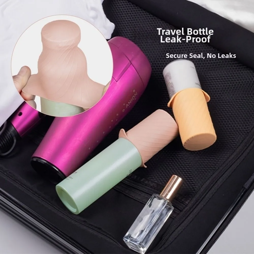 Silicone Travel Bottle Leakproof Cover Leakproof Sealing Leak Proof Toiletries Sleeves Elastic Dustproof