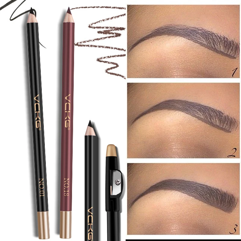 Waterproof Black Brown Eyebrow Pencil Long Lasting Microblading Matte Eye Brow Enhancers Tattoo Pen Eyes Pigment Makeup Cosmetic