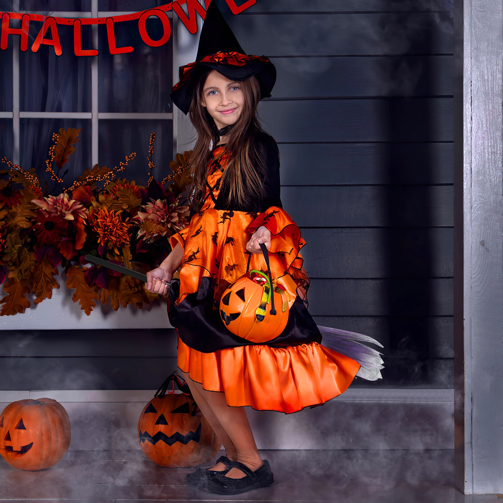 

3 Pcs Witches Broom Whisk Yarn for Role-play Hat Costume Broomstick Decoration Toddler