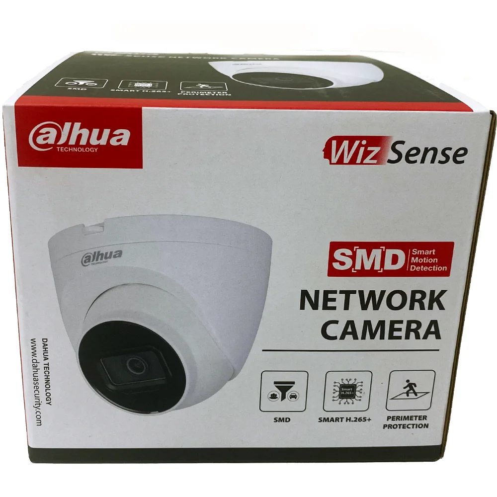 Dahua 8MP Camera 4K IR PoE IPC-HDW2841T-S 4MP IPC-HDW2441T-S Build-in Mic SD Card Slot Vehicle Human Detection WizSense