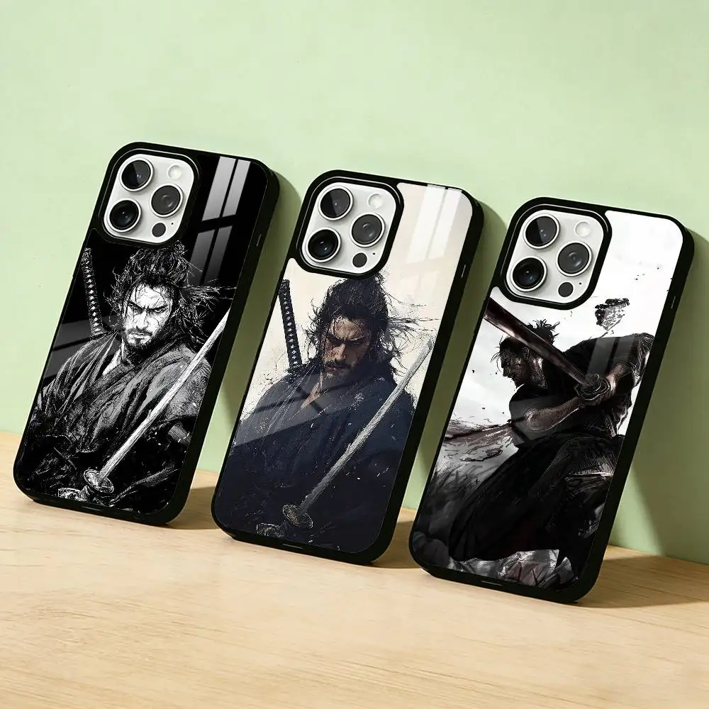 

Чехол для телефона AAA V-Vagabond S-Samurai Anime, цвет серебристый, для iPhone 17 16 15 14 13 12 11 Pro Max Plus