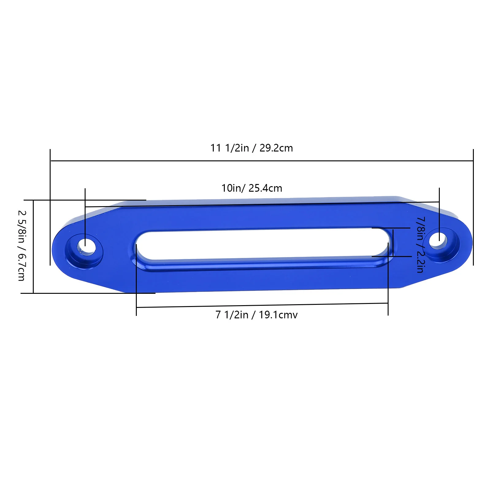 Auto-Hawse Lieren Fairlead 10 Inch/25.4Cm Lading 8000 Tot 15000 Pond Onderhoud Vervangende Utv Lier Fairlead Lier Touw Fairlead