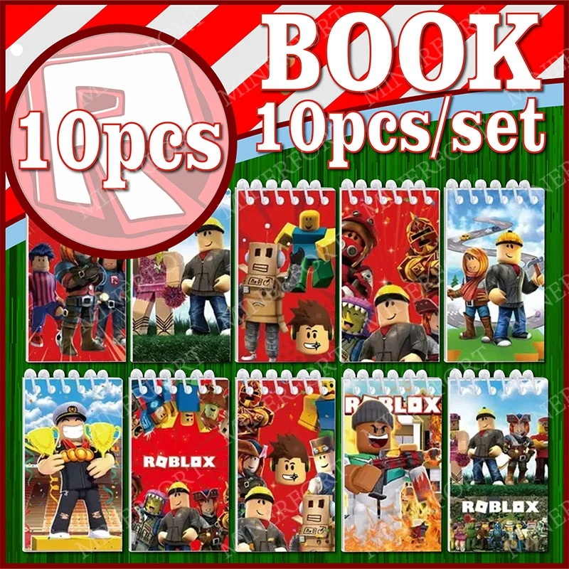 Roblox-Thema, Zeichentrickfigur, Notizbücher, Muster, Dekorieren, Schreibwaren, Studentenbedarf, Geschenke, Accessoires, tägliche Party – Detail 2