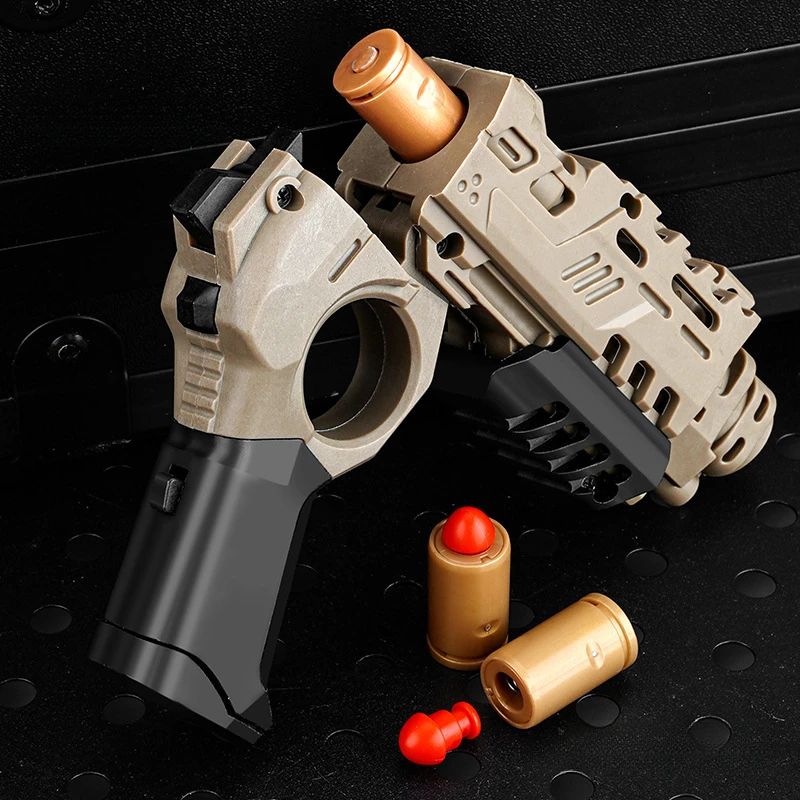 Mechanical Slider Pistol Stan Gun Eject Magnetic Push Card EDC Fidget Relieve Stress Relief Toy Anti anxiety For Children BOY