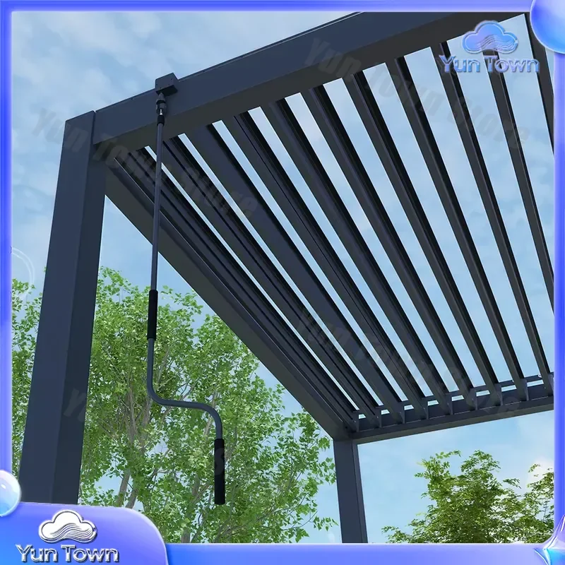 Aluminum Profiles Hardware Square Tube Parts Accessories Set for Pergola Construction for Outdoor Pergolas Composite Metal