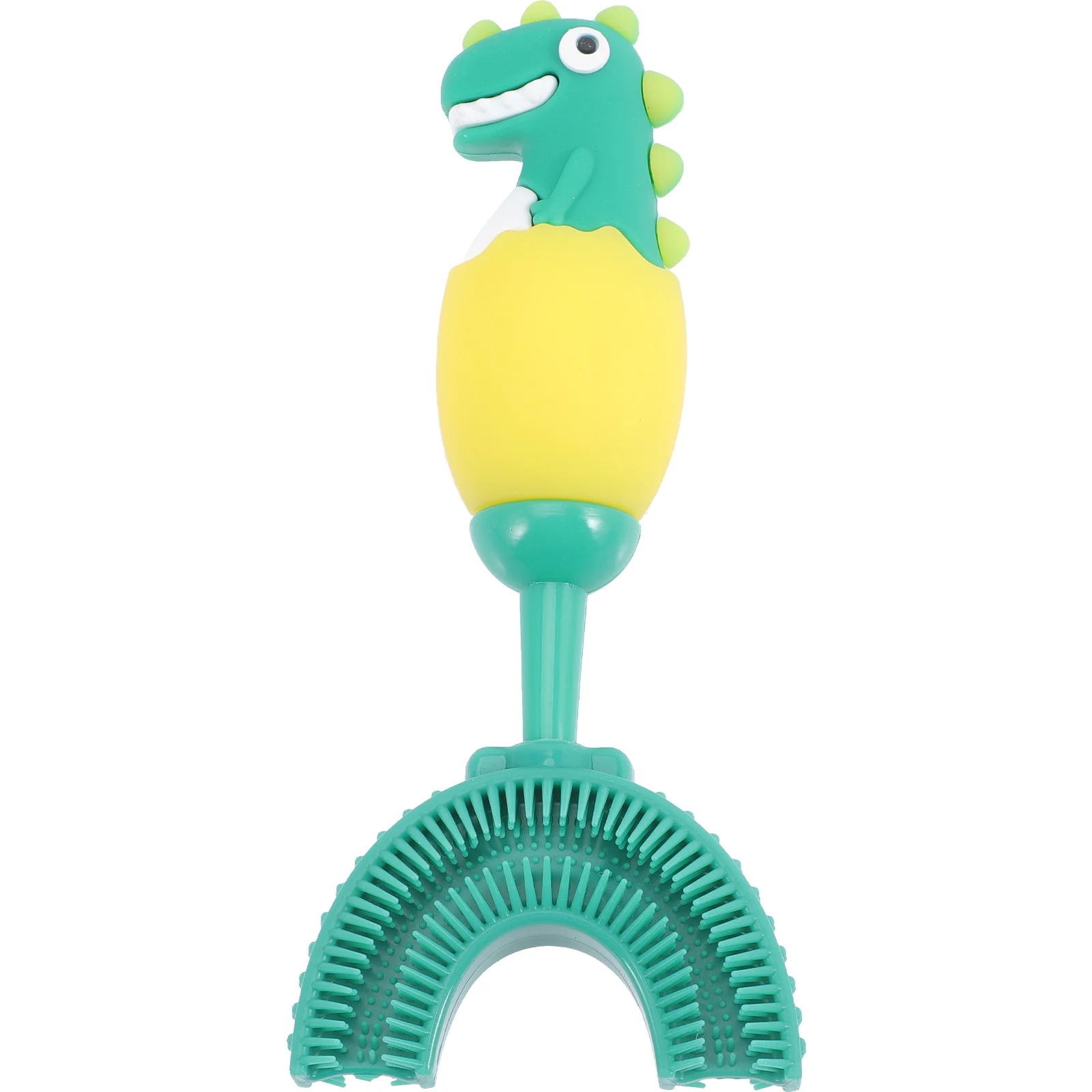 Children's U-shaped Toothbrush Kids Silicone Dinosaur for Silica Gel Toddler Baby Manual