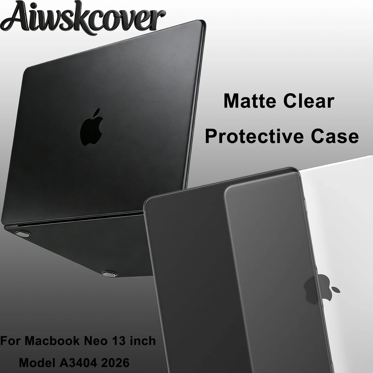 Ultra-Thin Protective Case For MacBook Neo 13 inch 2026 Release Model A3404, Ultra-Thin Fingerprints Resistant Protective Case