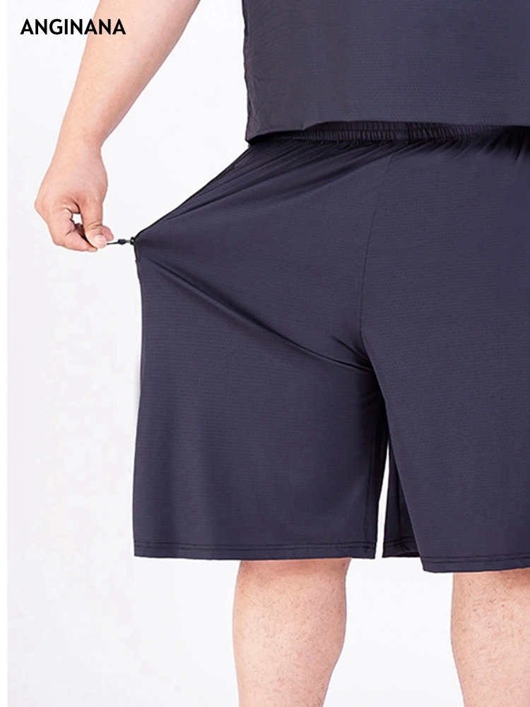 Summer Men's Ice shreds Shorts Plus size 15XL 210KG Large 8XL 9XL Casual Loose big Stretch Sports Black Blue Shorts 56 58 60