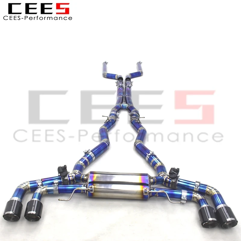 cees Catback Exhaust Pipes For BMW M8 F91/F92/F93 4.4T 2019-2023 Valvetronic Muffler X Pipe Modify Sound car exhaust tips System