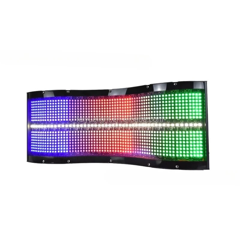 Stage performance LED600W curved full-color strobe light RGB background dyeing bar 48 segments