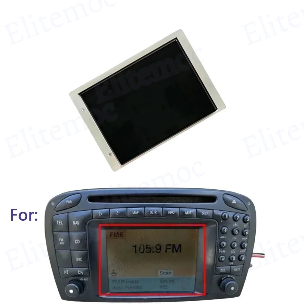 

4.9" LCD Display for Mercedes Benz R230 SL500 SL55 AMG Head Unit Radio Command 2.0 Navigation Repair Parts Replacement