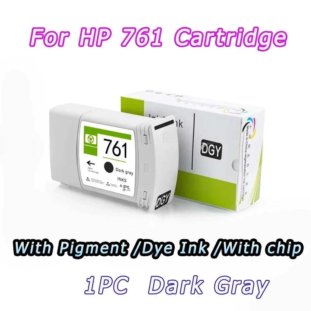 Printer Replacement Ink Cartridges With Pigment Ink HP761 Cartridge For HP 761 Ink Cartridges Full For HP DesignJet T7100 T7200