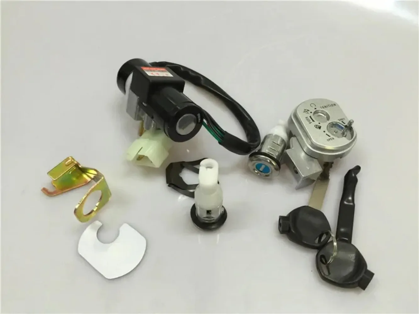 1SET for Pedal Motorcycle Accessories Pedal Jiaying Electric Door Lock Assembly Bicycle Magnetic Battery Lock