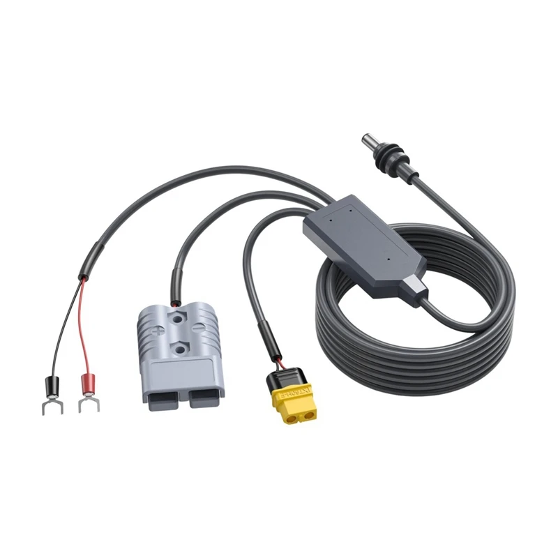 DT21 3-in-1 Power Extension Cable for Starlink Mini, 18AWG XT60 Fork Terminal Support, Power Supply Cable
