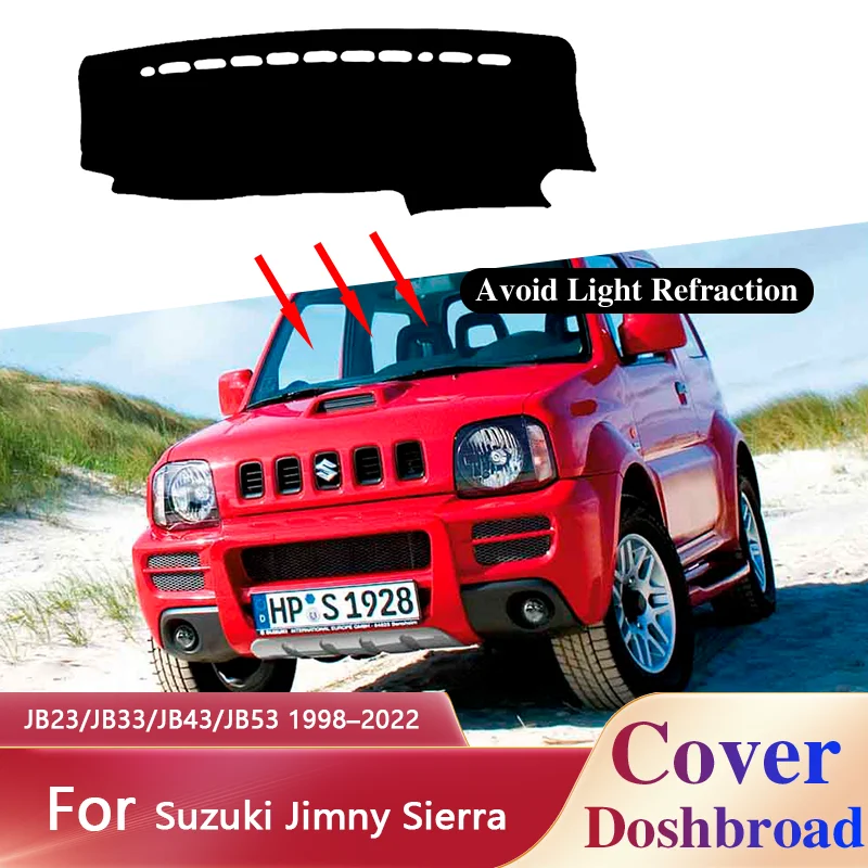 Dashboard Carpet Dashmat for Suzuki JB23/JB33/JB43/JB53 1998–2022 Liner Sunshade Anti-dirty Anti-sun Sticker Pad Accessories.