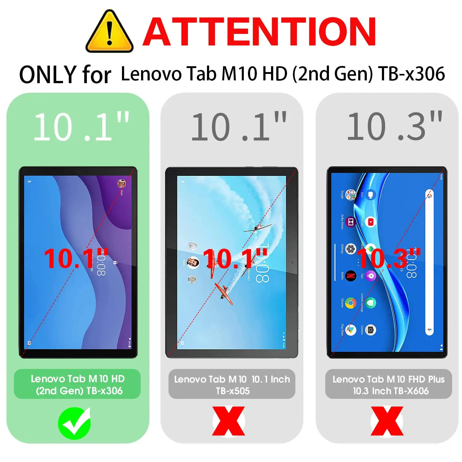 Case for Lenovo Tab M10 HD 2nd Gen TB-X306F TB-X306X 10.1