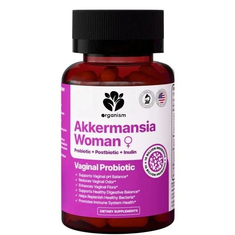 

Akkermansia Vaginal Probiotics GLP-1 Capsules for Gut Health, 10 Billion CFU Immune Support Supplement 60 capsule