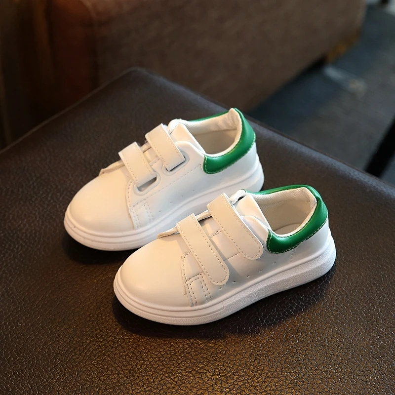 

2026 New Kids White Sneakers Boys Girls Casual Korean Style Flat Sport Shoes Spring Autumn Student Trendy Unisex​
