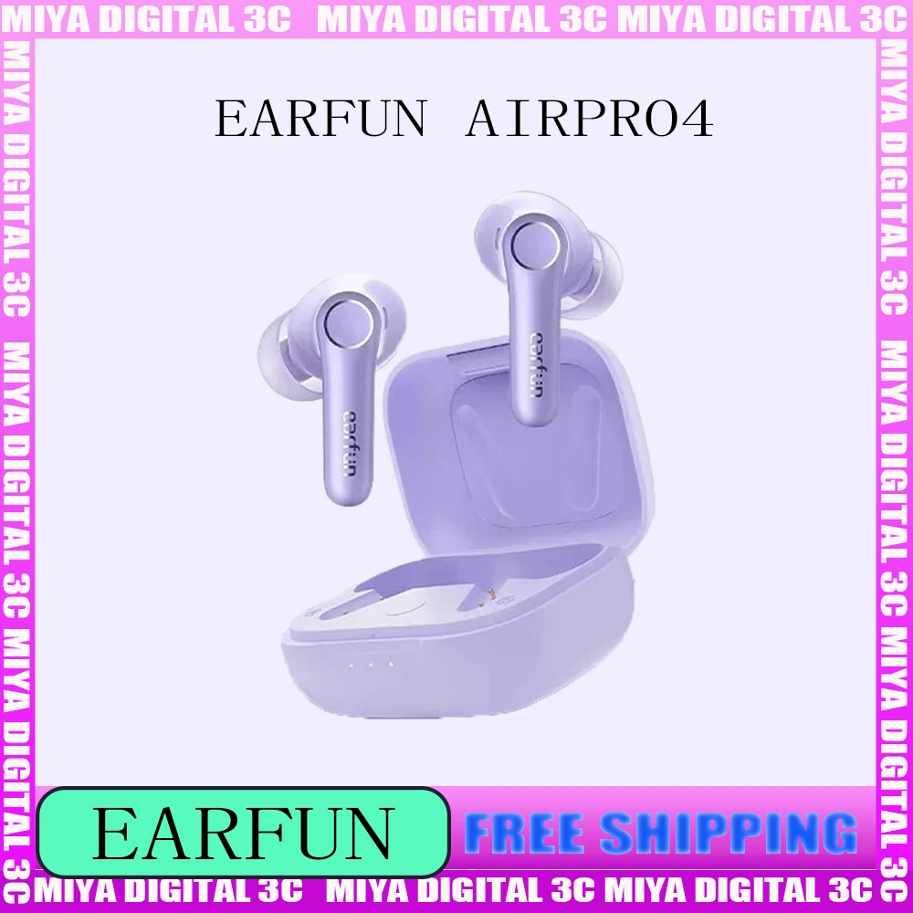 EarFun Air Pro4 Bluetooth Earphone HI-FI Active Noise Reduction IPX5 Waterproof 52h Battery Life Custom Gamer Hi-Fi Headphones