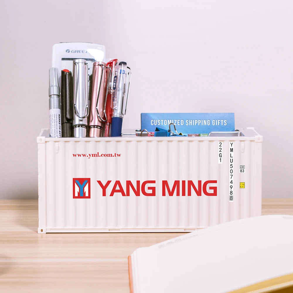 Mini Container Model Toy Container Logistics Ship Box Pen Holder Business Card Box Office Supplies Corporate Gifts Customized