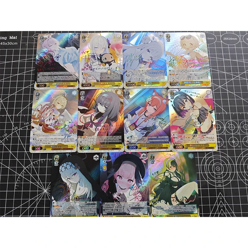 Blue Archive Anime Characters Hayase Yuka Misono Mika DIY Homemade Collection Card Christmas Birthday Gift Bronzing Game Toys