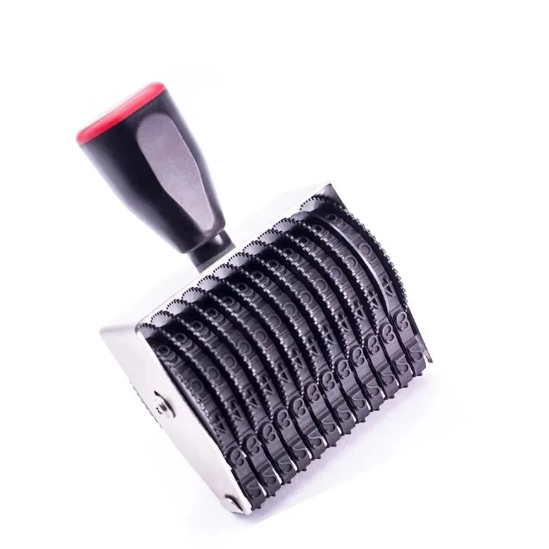 Customized Adjustable Digital Roller Stamp for Large 0-9 Alphabet Combination Custom Carton Date Woven Bag Batch