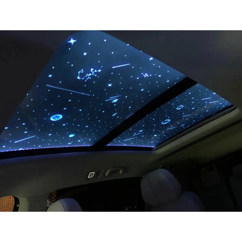 Universal LED Starry Sky Film for Car Panoramic Sunroof, Interior Romantic Lighting, Automotive Accessories