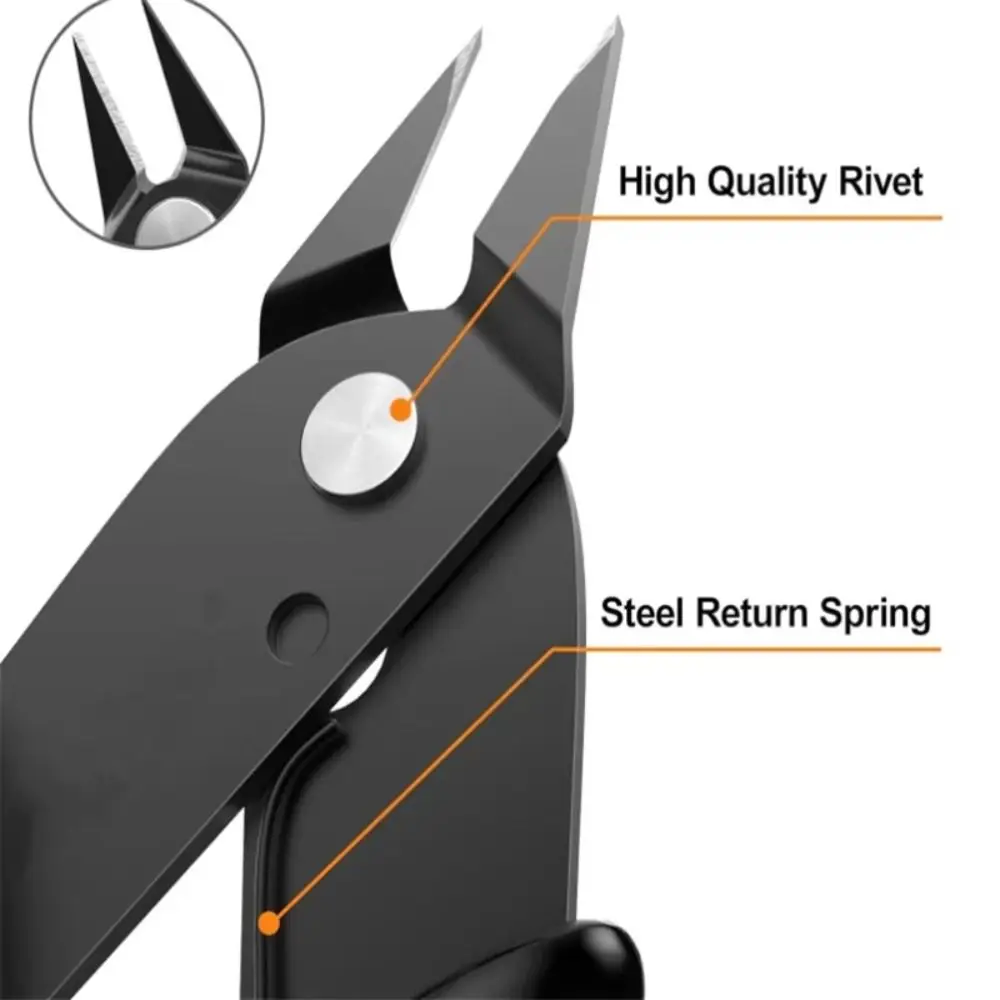 Hand Tools Carbon Steel Diagonal Pliers Universal Black 170 Wishful Clamp Side Snips