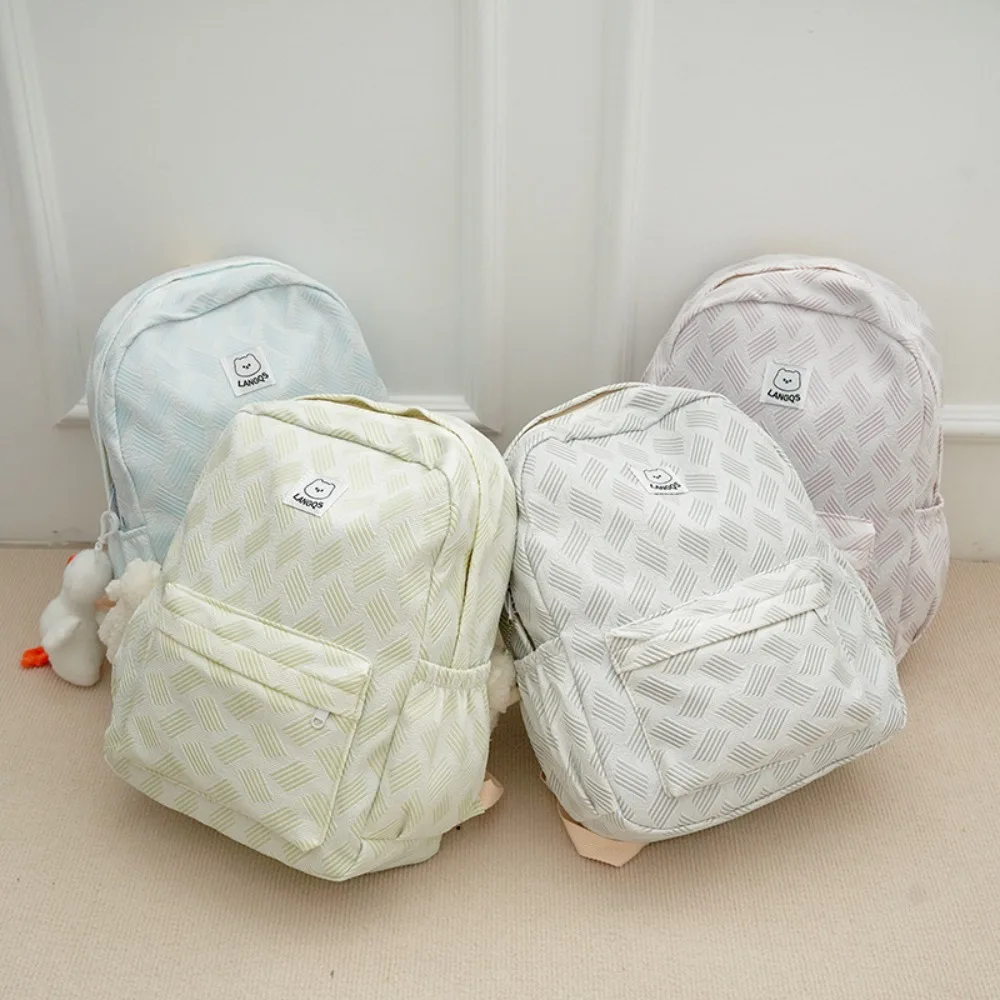 

Leisure Waterproof Notebook Backpack Creative Casual Bear Shoulders Bag Korean Style Nylon Student Schoolbag Kids