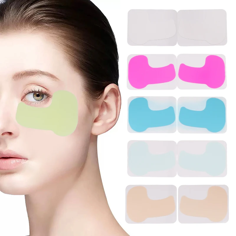 Patchs pour les yeux en Silicone Anti-rides, coussinets pour les yeux raffermissants, réduisent les poches des cernes, soins oculaires réutilisables, Patch d'élimination des rides