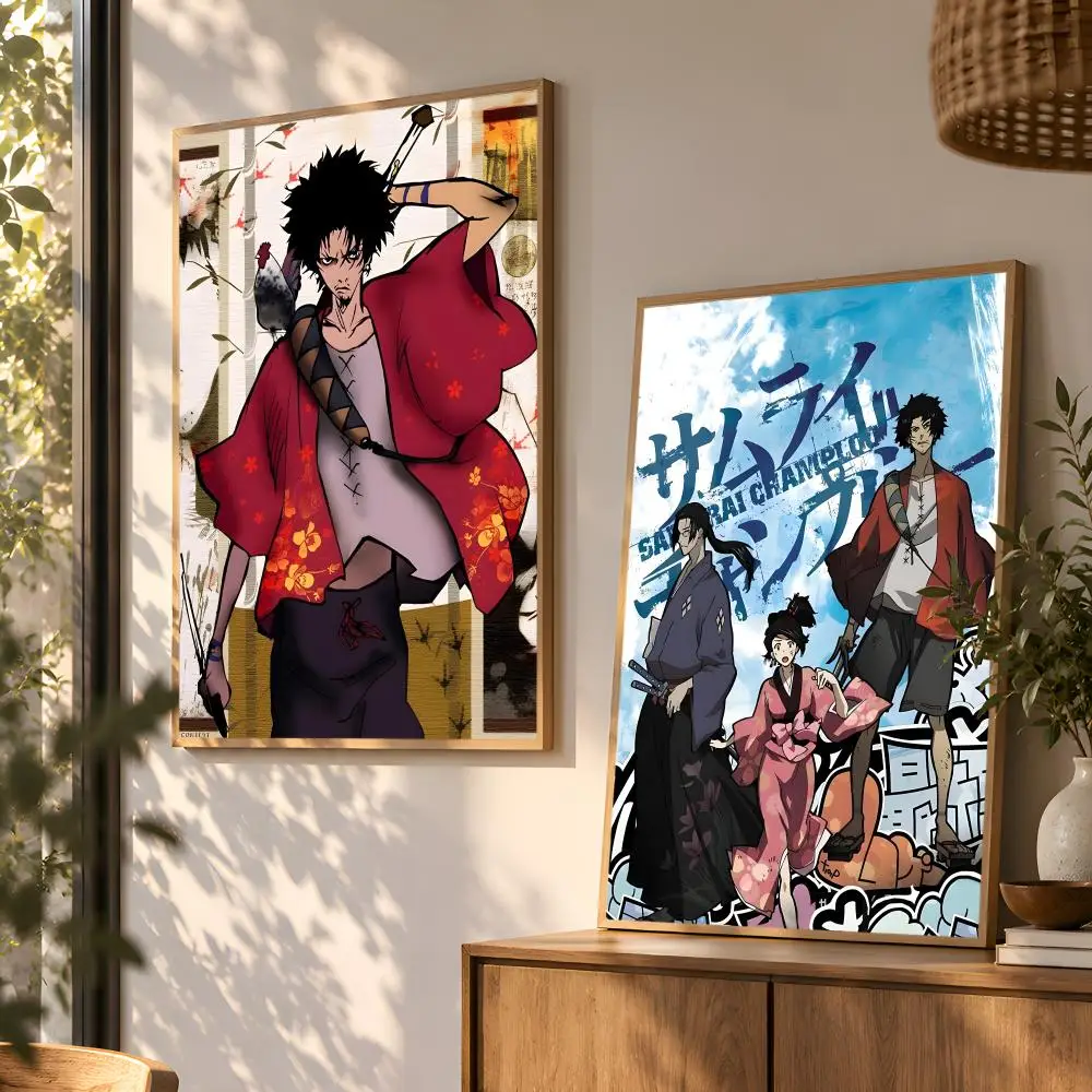 S-Samurai Champloo Poster Wall Art Home Decor Living Room Bedroom Office Dorm Apartment Gift