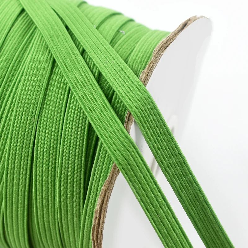 

10/20/30M Colorful Elastic Band Bra Shoulder Strap Mask Hairwear Stretch Tape Flat Rubber Bands DIY Garment Sewing Accessories